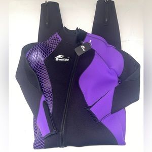 New Owntop Women’s 5mm Front Zipper Full Length Dive Wetsuit - Size XL